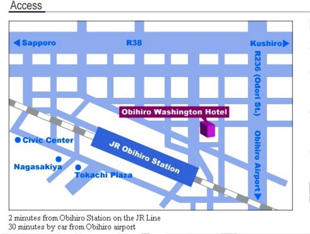Obihiro Washington Hotel Zewnętrze zdjęcie